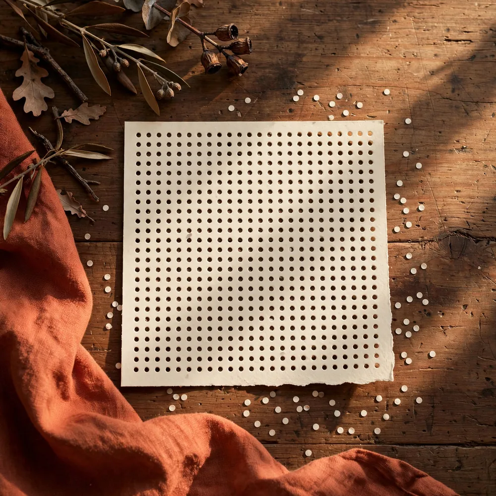 A fully punched card